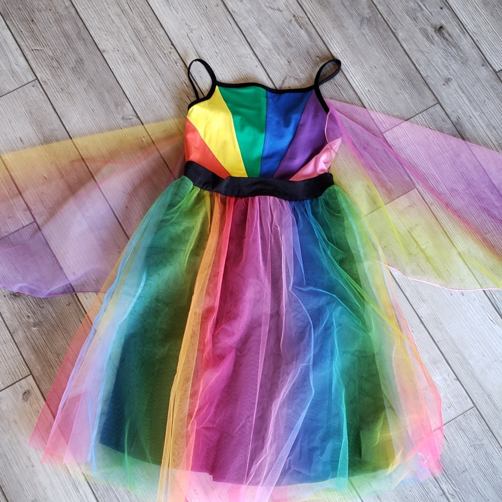 Placard Originals Iris Rainbow Dress 13/14 NWOT